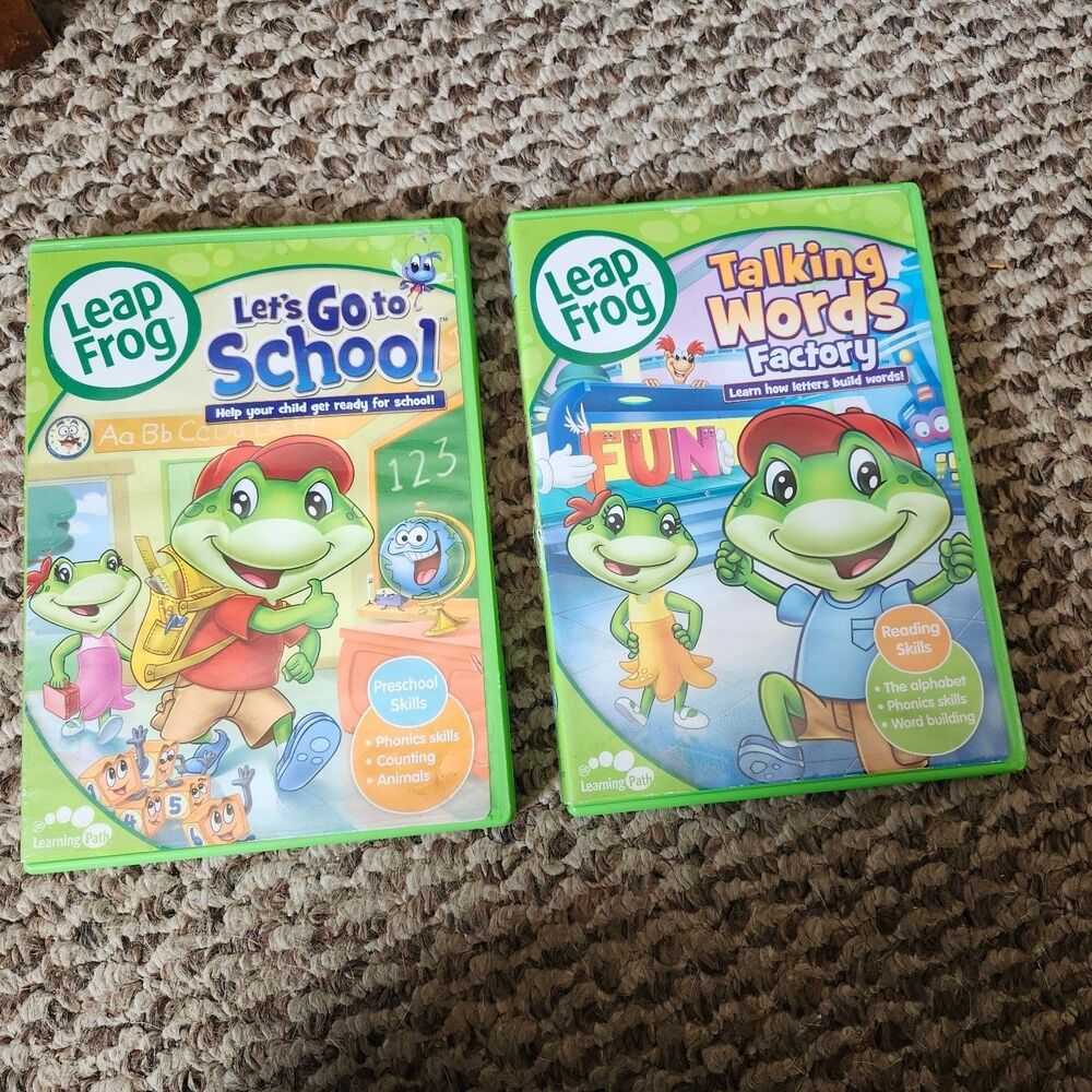 LeapFrog Let's Go to School & Talking Words Factory DVD Learning Set